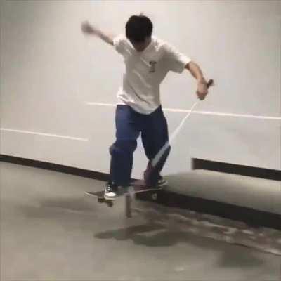 Make NO excuses! This is beyond awesome drop a love for Ryusei Ouchi blind Japanese skater