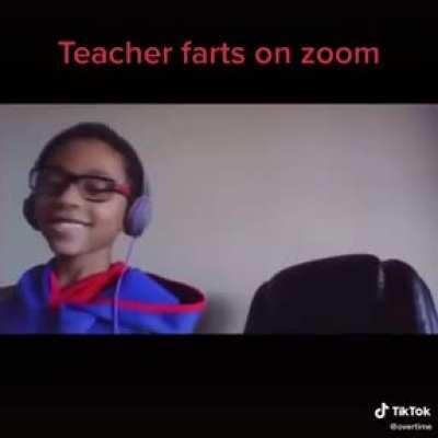 Teacher farts on zoom