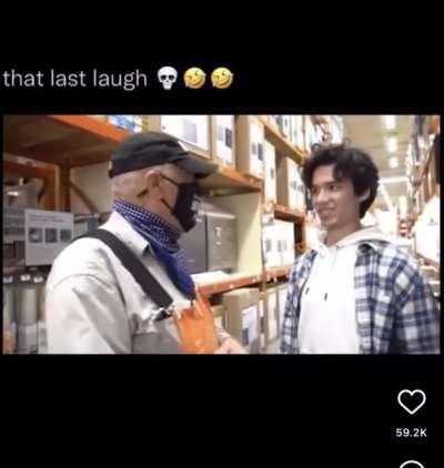 Home Depot guy loses it