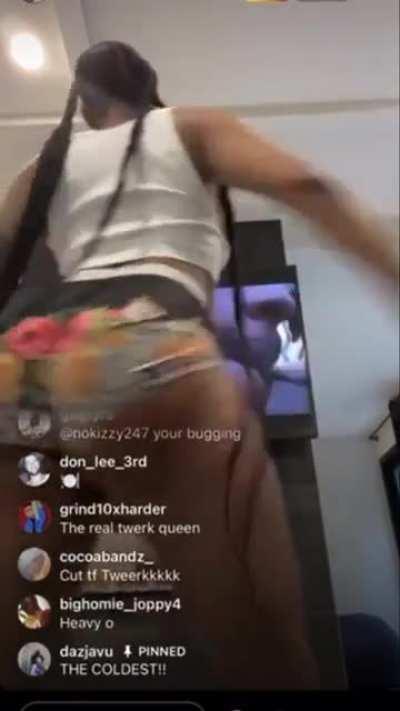 Mizz Twerksum IG Live Tease 🔥