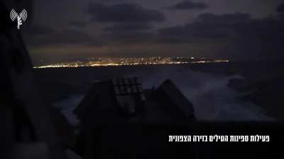 Israeli Navy strikes on Hezbollah targets