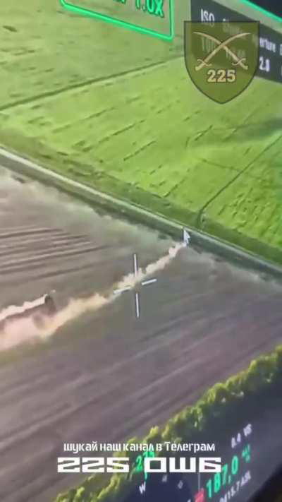 Ukrainian tractor crossing the Russian border to help evacuate captured Russian vehicles