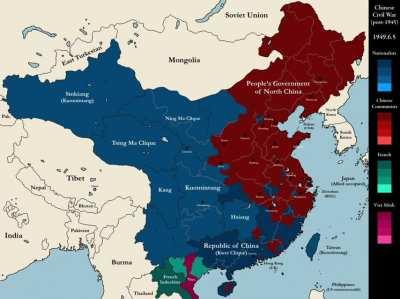 The Chinese Civil War in 1949