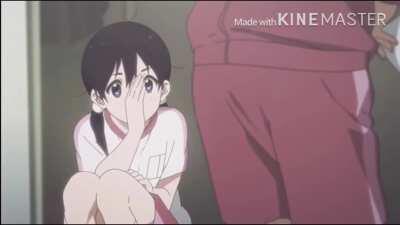 Tamako touches Midori