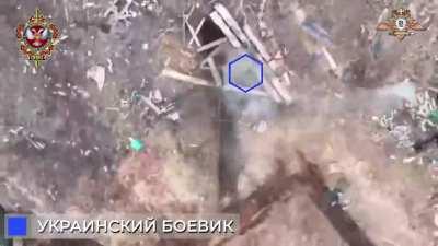 Compilation of drone drops on Ukrainian soldiers by the 58th Separate Special Purpose Battallion 