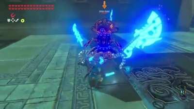 I think Link needed a quick stretch during this fight