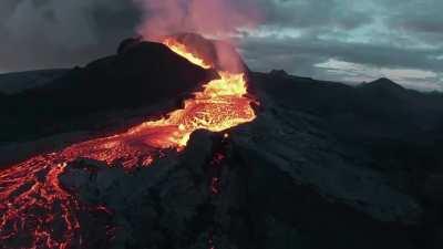 Flying a Drone into a Volcano