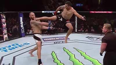 Werdum flying side-kick against Travis Brown Hyper Slow Motion