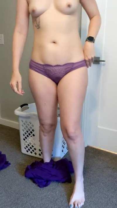 Purple on purple scrubs and lingerie, 41 (f)