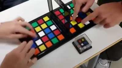 A game of Rubik's Feud