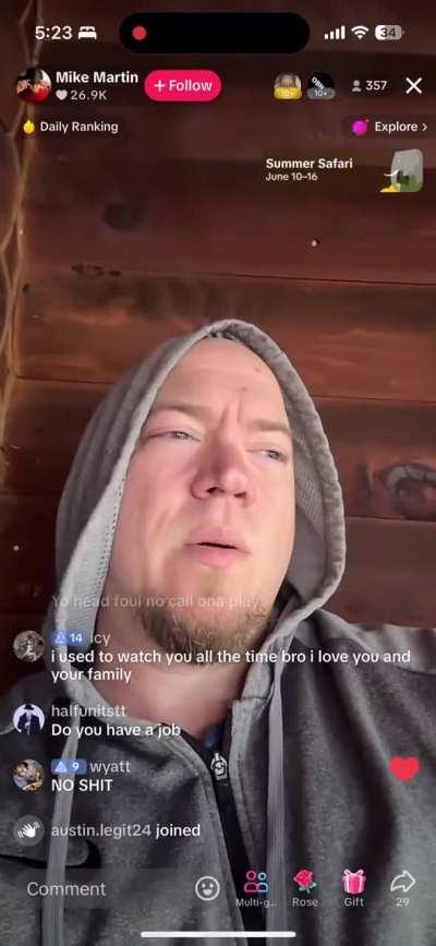 DaddyOFive defending his horrible actions on TikTok Live