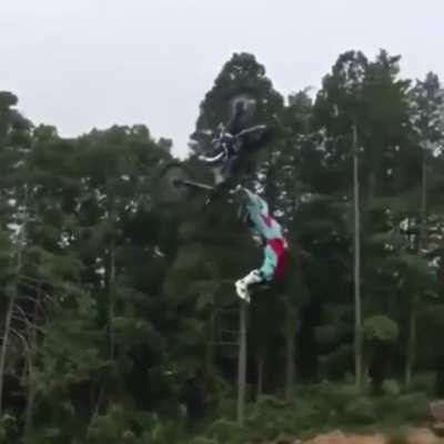 This biker’s flip