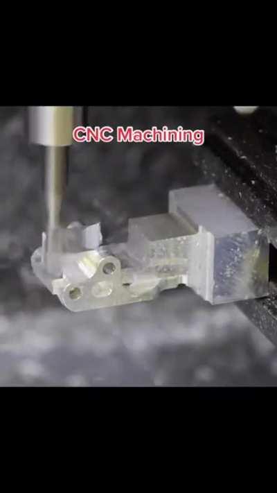 This CNC machining is satisfying to watch. Nice clean finish on the aluminium.