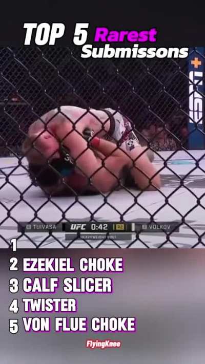 Some of the rarest submissions in the UFC