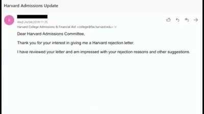 Rejecting a Harvard rejection letter