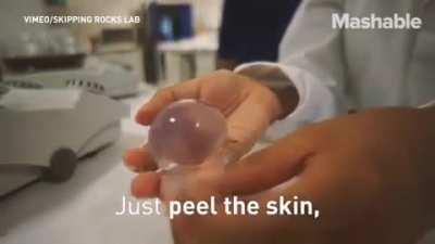 Scientists created edible water.