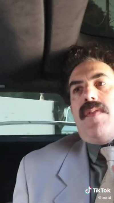 Borat surprises gypsy woman!