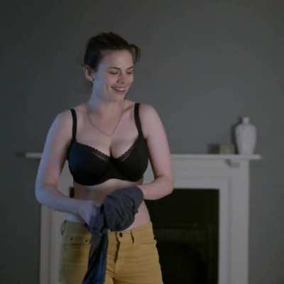 Hayley Atwell in a bra