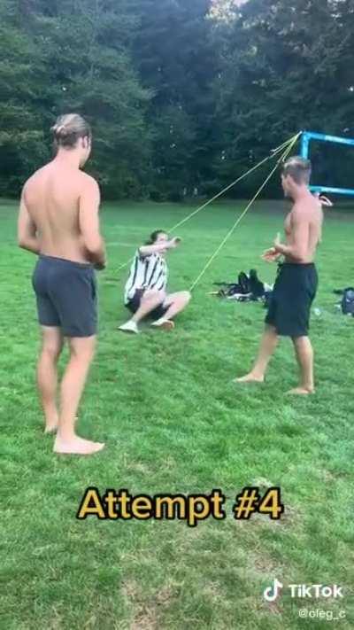 To do a back flip