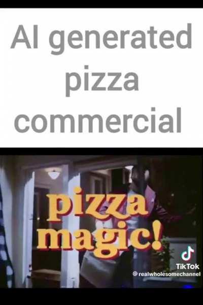 AI generated pizza commercial