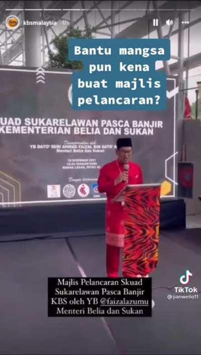 Majlis pelancaran batuan banjir?