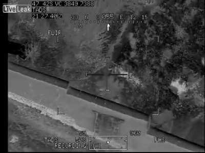 U.S. Apache pilot helps assault force accurately throw frags at hiding Taliban