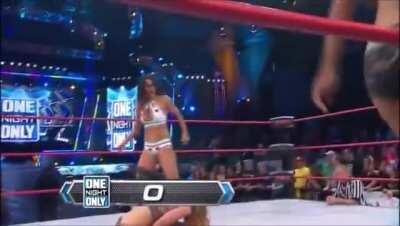 Mickie James has her legs split by Gail Kim and Tara