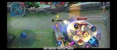 Advanced Server Fanny Cannot Turret Dive If There Are Minions