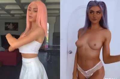 Different Colored Hair, Same Great Tits