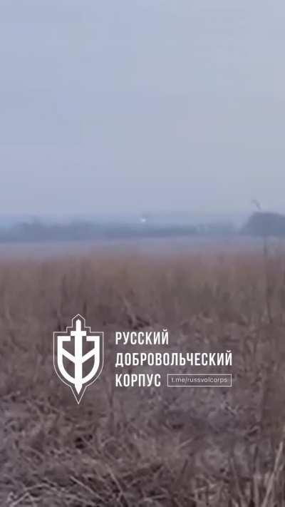 Quadbike ATGM team of the Russian Volunteer Corps engaging a target - Original description claims in the Grayvoron area - Belgorod, Russia