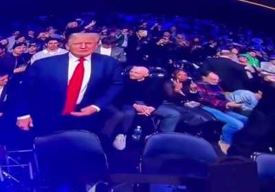 Bill Burr’s wife Nia flips off Trump with double fuck you middle fingers at UFC fight