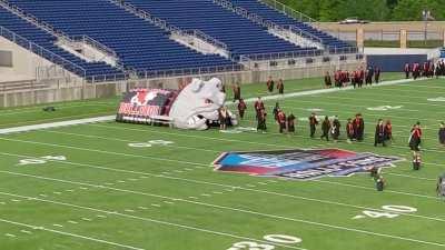 Canton McKinley High School graduation ceremony Bull Dog deflated during walk out