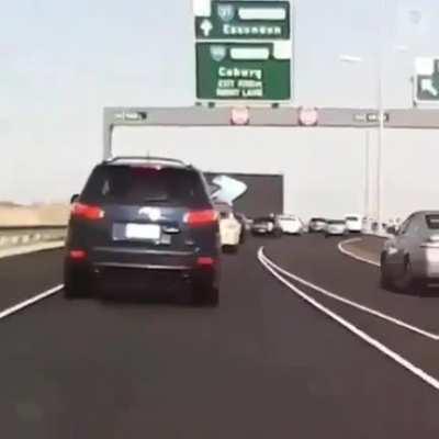 Highway Sign Falls On Car (2018)