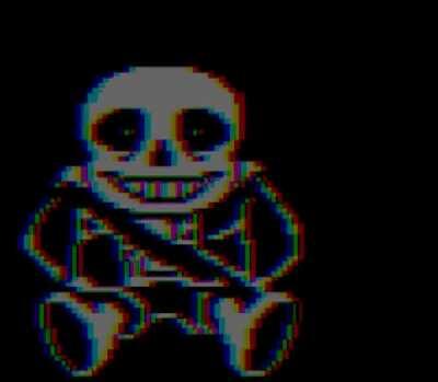 I made an edit of the sans death sprite (Orginal sprite from the game)