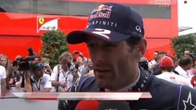 Mark Webber at Valencia's Krispy Kreme