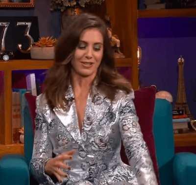 Doing her best cat impression (Late Late Show 2020)