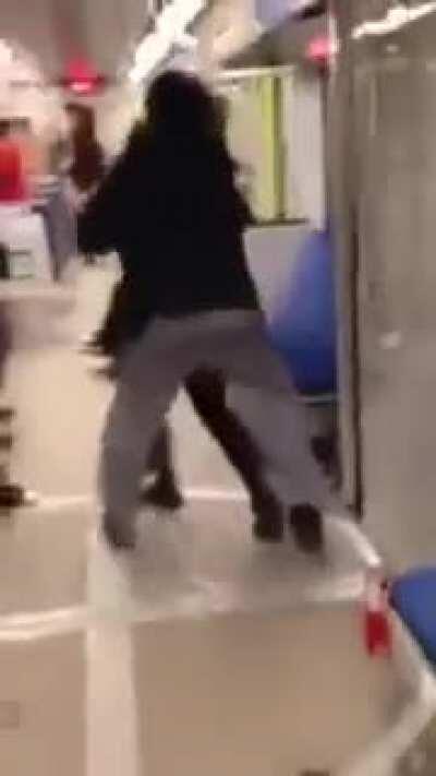 Methany attacking subway passenger