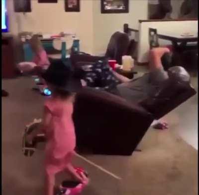 God level accuracy of these girls on hoverboards make it look so effortless!