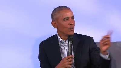 Obama: &quot;This idea of purity and you're never compromised and you're politically woke, and all that stuff -- you should get over that quickly. The world is messy. There are ambiguities. People who do really good stuff have flaws.&quot;