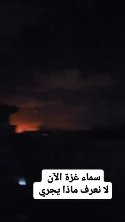 The Iran rocket attack as seen from Gaza