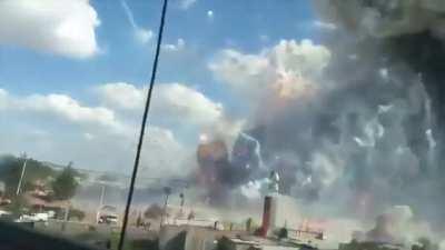 Fireworks Market Burning In Mexico City