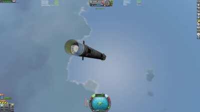 This is a normal way to land an orbital booster right?