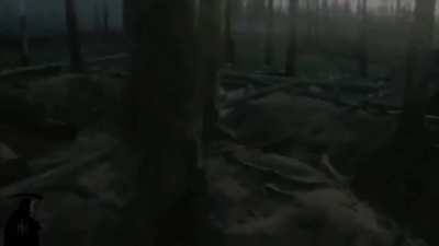 Footage of ukrainian forces probably azov clearing russian positions in the serebryansky forest 