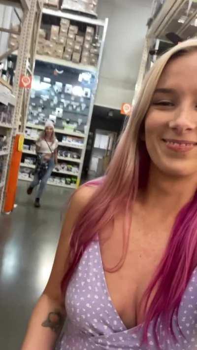 Flashing with my best friend at Home Depot