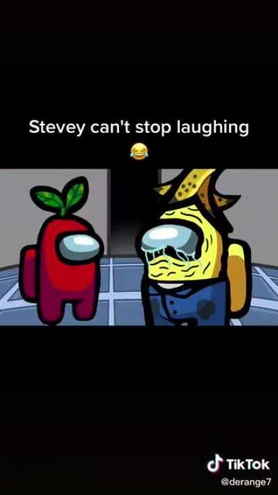 Stevie can't stop laughing