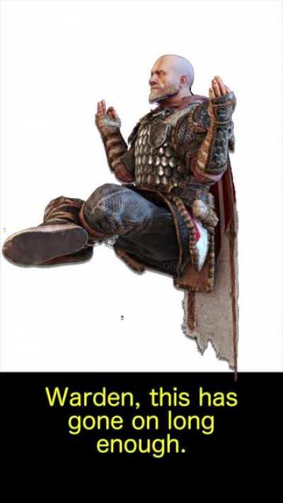 Warden’s Quest for his lost sheath...