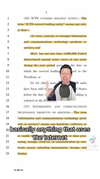 Everyone needs to hear about the RESTRICT Act (S. 686). This bill is also currently known as the &quot;Tik Tok ban&quot; by many. But, it looks as though we were all deceived again. The Tik Tok ban is nothing but a distraction while they try to push the RESTRICT Ac