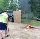 WCGW if I sledgehammer a can of hairspray on this fire?