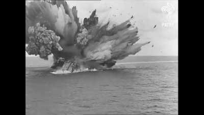 British battleship has a sudden magazine explosion