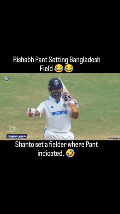 Pant helping Bangladesh to set the field 